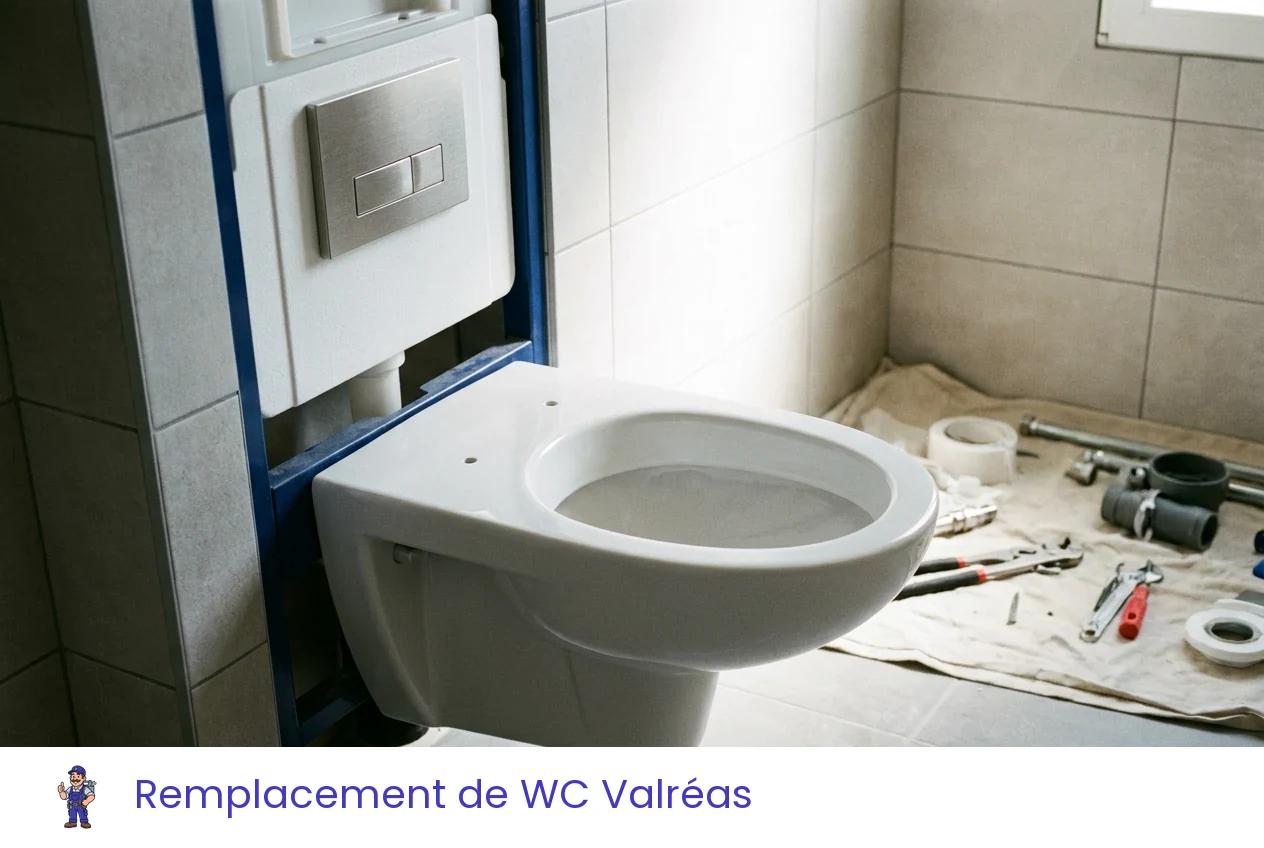Remplacement de WC à Valréas