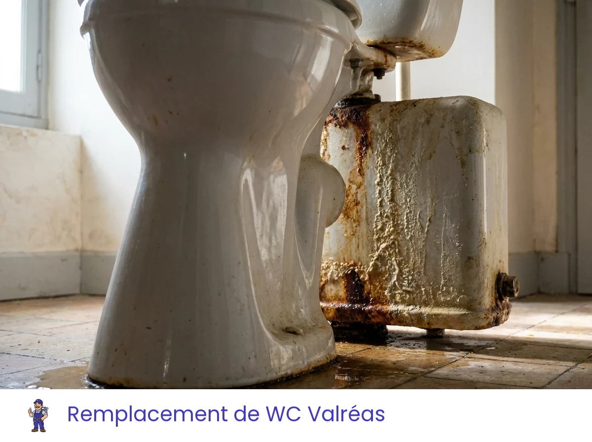 Remplacement de WC à Valréas