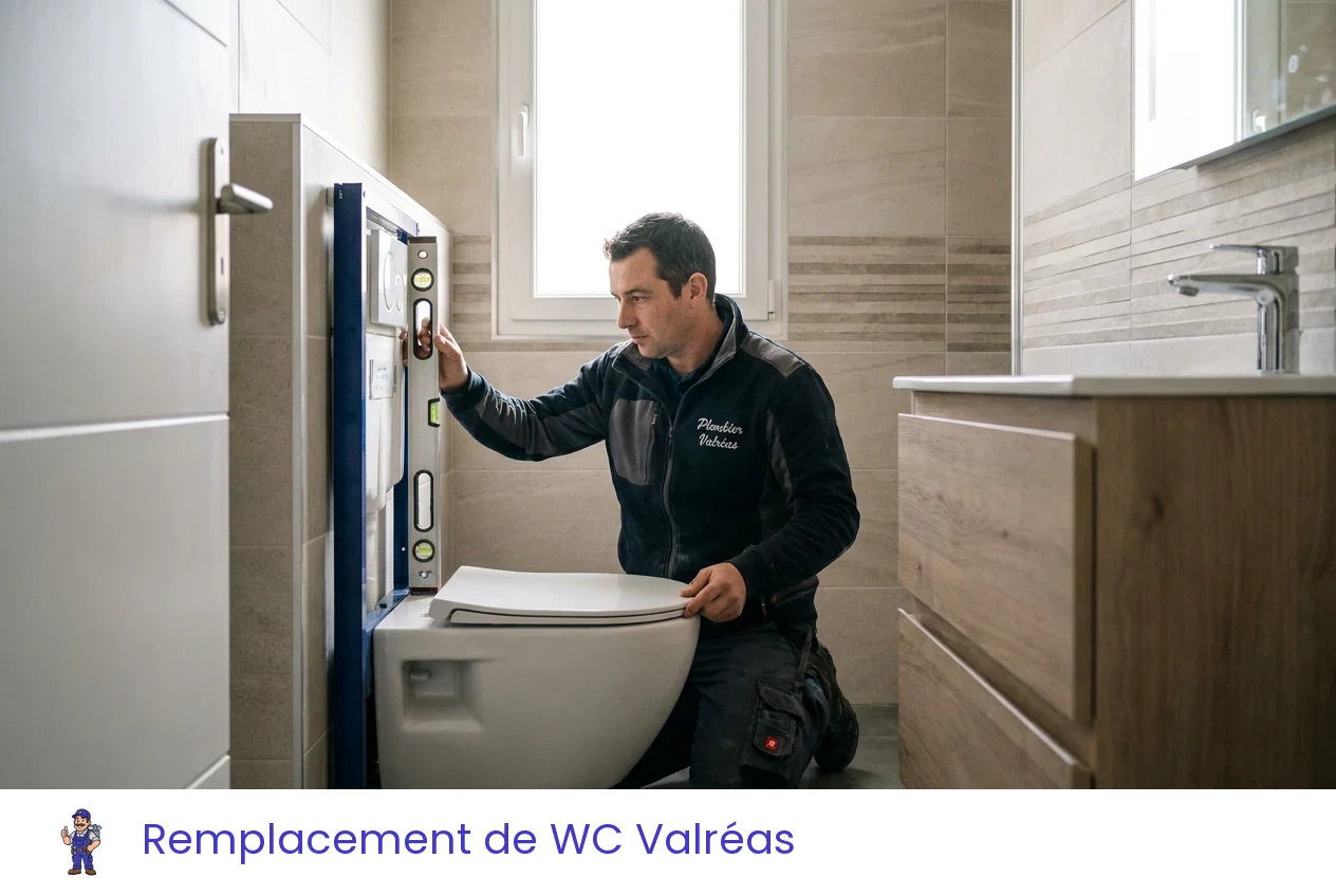Remplacement de WC à Valréas